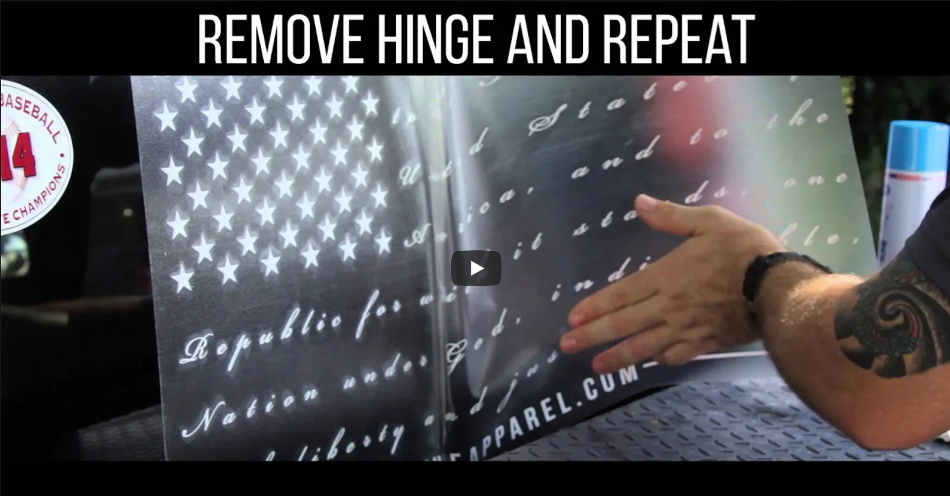 Load video: American Patriots Decals | How To Install Large Decals Video