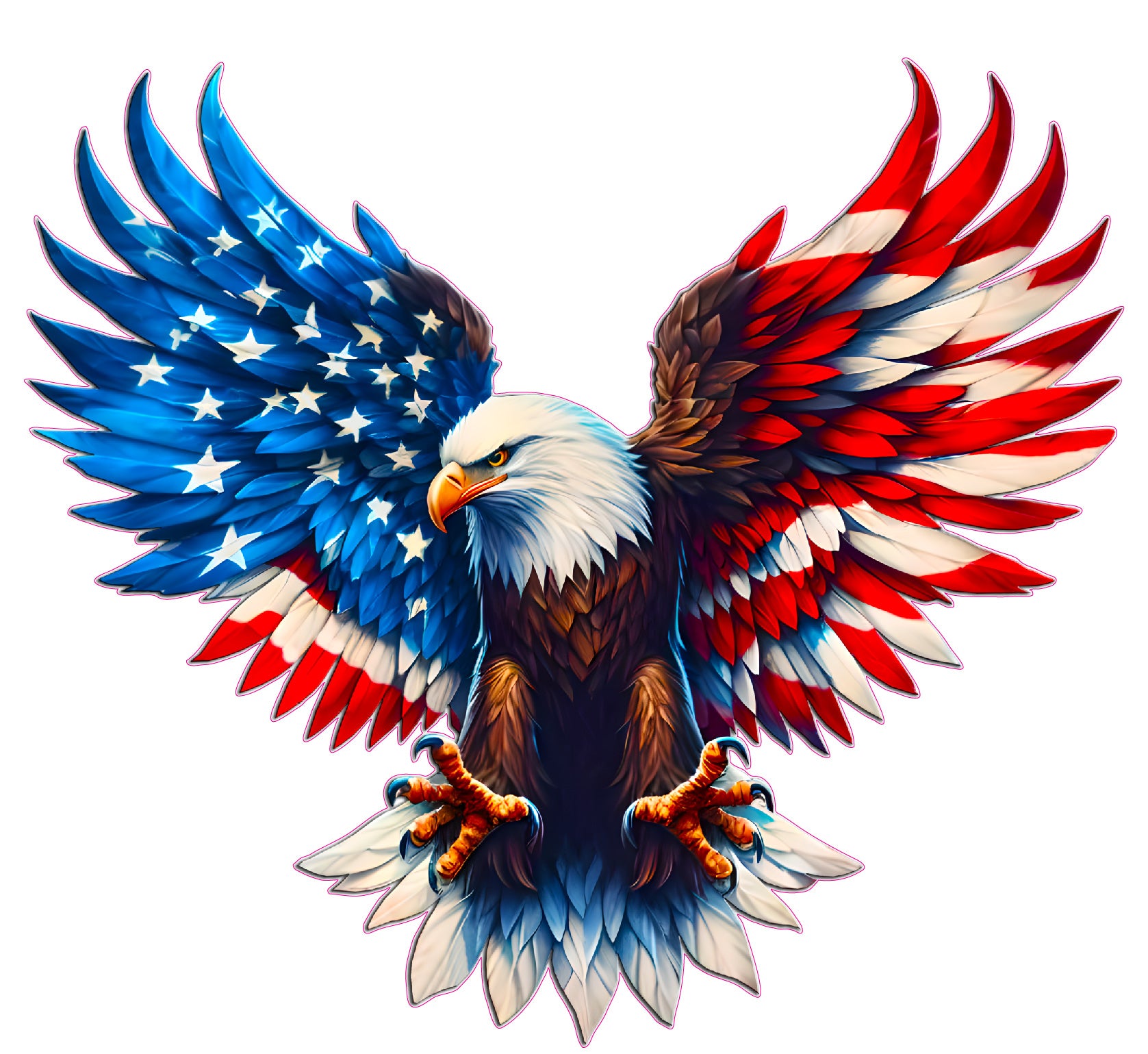 Bald Eagle Freedom Decal – American Patriots Decals