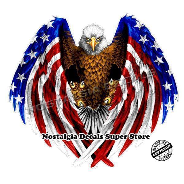 American Eagle Wings Magnet Decal 6"