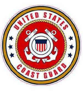 US Coast Guard Auxiliary Vinyl Wall Decal - Military Emblem Sticker (Custom Made)