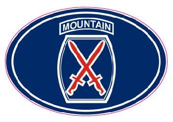U.S. Army 10th Mountain Division Oval Decal - armed forces stickers, army decals, Army Sticker, automotive decals, automotive stickers, decals, Military and Veterans Decals, Military decals, military stickers, U.S. Army 10th Mountain Division Oval Decal, vehicle decals, Vehicle stickers, window decal, window decals, window sticker, window stickers | American Patriots Decals | High Quality Military and Veterans Die-Cut Decals