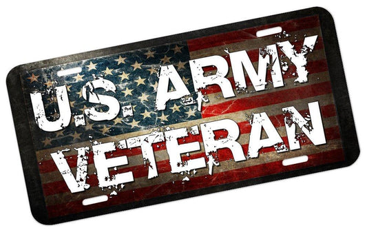 U.S. Army Veteran License Plate - Magnet decals License plates, Military decals, U.S. Army Veteran License Plate, woo_import_1 | American Patriots Decals | Magnetic License Plate Decals