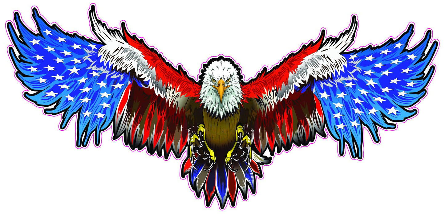 Attack Bald Eagle American Flag Decal - American Bald Eagle, American bald eagle decal, American bald eagle sticker, American eagle, American eagle American flag, American Eagle American Flag Decal, American eagle decal, American eagle sticker, American Eagle Wings, American flag, American flag bald eagle, American flag bald eagle decal, American flag decals, American Flag Eagle decal, American flag eagle decals, American Flag Soaring Eagle, American flag sticker, American flag stickers, Attack 