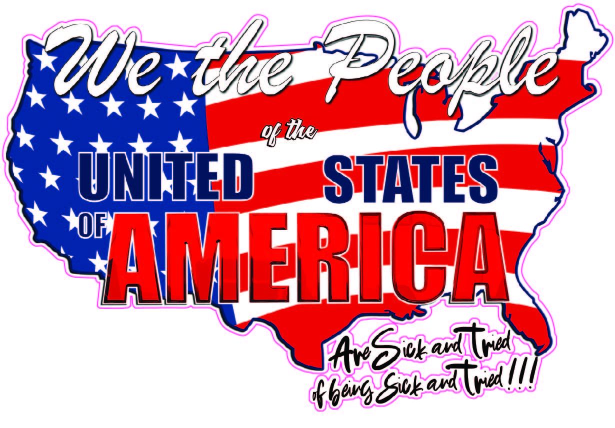 United States of America We the People sick and tried Decal - American Bald Eagle, American bald eagle decal, American eagle, American Eagle American Flag Decal, American flag, American flag decals, American flag eagle decals, American flag stickers, automotive decals, automotive stickers, decals, eagle decals, eagle stickers, God Bless America Decal, God Bless America Sticker, i stand for the flag, Military decals, one nation under god, Patriotic stickers, United States decal, United States Fla